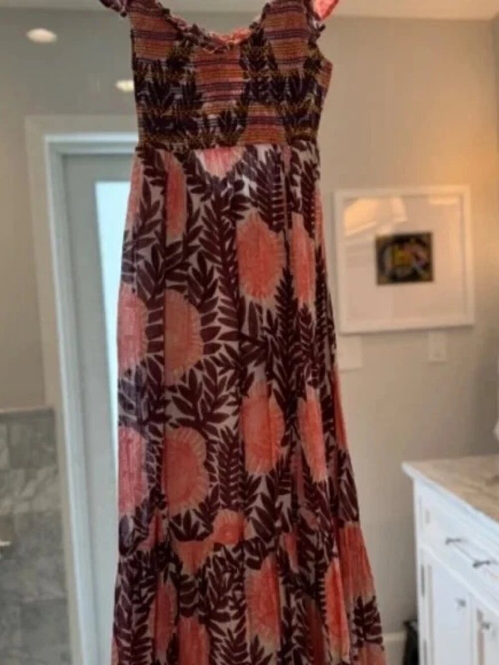 Anthropologie Cecilia Pettersson Smocked Dress XS - Picture 3 of 7
